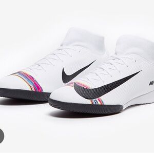 NIKE MERCURIAL SUPERFLY VI ACADEMY IC - WHITE/BLACK/PURE PLATINUM